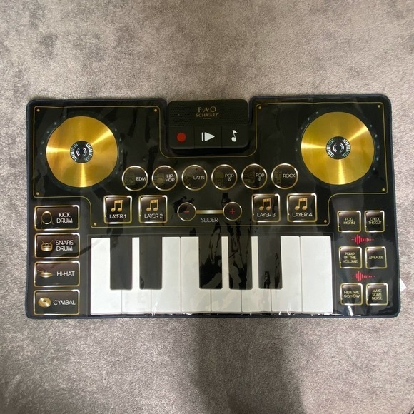 FAO Schwarz Electronic Music Mat Piano Keyboard DJ Mixer - Picture 3 of 9